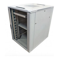 ALLNET Netzwerkschrank 19" 32HE B800/T1000mm Glastür Lichtgrau SNB-Serie