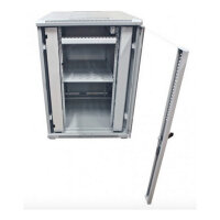 ALLNET Netzwerkschrank 19" 32HE B800/T1000mm Glastür Lichtgrau SNB-Serie