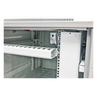 ALLNET Netzwerkschrank 19" 32HE B800/T1000mm Glastür Lichtgrau SNB-Serie