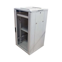 ALLNET Netzwerkschrank 19" 22HE B600/T1200mm Glastür Lichtgrau SNB-Serie