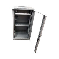 ALLNET Netzwerkschrank 19" 22HE B600/T1200mm Glastür Lichtgrau SNB-Serie