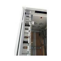 ALLNET Netzwerkschrank 19" 32HE B800/T1000mm perforierte Blechtüren Lichtgrau SNB-Serie