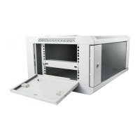 ALLNET Netzwerkschrank 19" 18HE 1-teilig T450mm Lichtgrau SMC-Serie