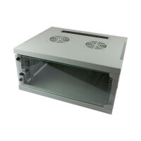 ALLNET Netzwerkschrank 19" 4HE 1-teilig T444/B541mm Lichtgrau SMQ-Serie