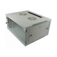 ALLNET Netzwerkschrank 19" 4HE 1-teilig T444/B541mm Lichtgrau SMQ-Serie