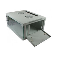 ALLNET Netzwerkschrank 19" 4HE 1-teilig T444/B541mm Lichtgrau SMQ-Serie