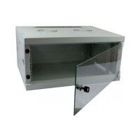 ALLNET Netzwerkschrank 19" 4HE 1-teilig T444/B541mm Lichtgrau SMQ-Serie