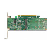 PCI Express x16 Karte zu 4 x intern NVMe M.2 Key M - Low Profile Formfaktor