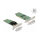 PCI Express x16 Karte zu 4 x intern NVMe M.2 Key M - Low Profile Formfaktor
