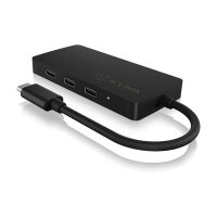 USB-C HUB 4Port ICY BOX 4xUSB-C 1xPower Delivery 100W passiv Black