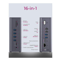 ICY BOX IB-DK2262AC USB-C/USB 3.0 16-in-1 PD 55W...
