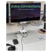 ICY BOX IB-MS505-TI Monitorständer mit Tischhalterung für drei Monitore bis zu 32" (81 cm)
