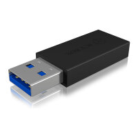 Adapter ICY BOX USB-A > USB-C Black (M)