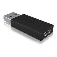 Adapter ICY BOX USB-A > USB-C Black (M)