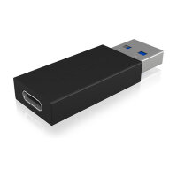 Adapter ICY BOX USB-A > USB-C Black (M)