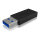 Adapter ICY BOX USB-A > USB-C Black (M)