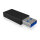 Adapter ICY BOX USB-A > USB-C Black (M)