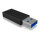 Adapter ICY BOX USB-A > USB-C Black (M)