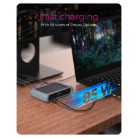 ICY BOX IB-HUB801-TB4 Thunderbolt 4 HUB 4-Port 3xThunderbolt 4  1xUSB 3.1