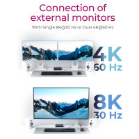 ICY BOX IB-HUB801-TB4 Thunderbolt 4 HUB 4-Port 3xThunderbolt 4  1xUSB 3.1