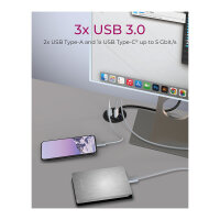HUB Tisch-Hub mit 2 Kartenlesern. Audio Ein-/Ausgang. Ladefunktion und LED ICY BOX