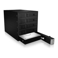 ICY BOX Backplane für 5x HDD für 3x 5,25" Schacht mit Schloss und Lüfter