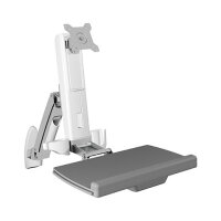 Sit-Stand-Workstation mit Wandhalterung für einen...