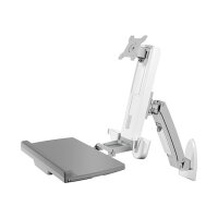 Sit-Stand-Workstation mit Wandhalterung für einen Monitor bis zu 24" ICY BOX