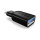 Adapter ICY BOX USB-A > USB-C Black