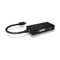Adapter ICY BOX mini DisplayPort > DVI/HDMI/VGA 4K...