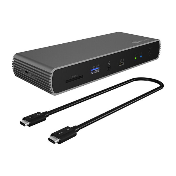 D Dockingstation Thunderbolt 4 Type-C 4xUSB-A/3xUSB-C/HDMI ICY BOX Black
