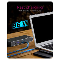 D Dockingstation Thunderbolt 4 Type-C 4xUSB-A/3xUSB-C/HDMI ICY BOX Black