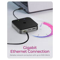ICY BOX IB-DK408-C41 USB4/Thunderbolt 4 7-in-1 PD 60W DockingStation
