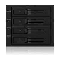 ICY BOX Backplane für 4x HDD für 3x 5,25" Schacht mit Schloss und Lüfter