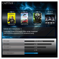Captiva Advanced Gaming PC R92-707 RYZ5 5500, 16GB RAM, 500GB SSD, GeForce RTX 5060 (8GB GDDR7), noOS