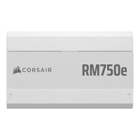 750W Corsair RM750e White Netzteil 80+ Gold ATX3.1 PCie5.1 (modular) 120mm