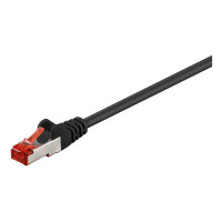 Goobay 3m CAT 6 Patchkabel, S/FTP (PiMF), schwarz