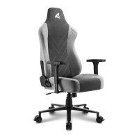 Sharkoon SGS30 Gamingstuhl, Kopfkissen, Lendenkissen, bis max. 130 kg, grey