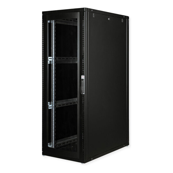 ROLINE 19-Zoll Serverschrank Pro 36 HE, 600x1000 BxT schwarz Plexiglas