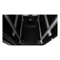 ROLINE 19-Zoll Serverschrank Pro 36 HE, 600x1000 BxT schwarz Plexiglas