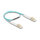 Delock LWL Kabel LC Duplex zu LC Duplex Multimode OM3 winkelbar 0,5 m