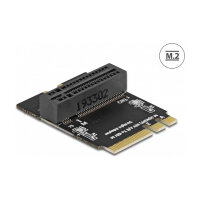 Delock Adapter M.2 Key A+E Stecker zu Key M Slot gewinkelt mit Halterung