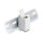 RJ45 Kupplung Cat.6A Buchse zu Buchse mit Staubschutzklappe für Hutschienen Montage grau