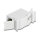 RJ45 Kupplung Cat.6A Buchse zu Buchse mit Staubschutzklappe für Hutschienen Montage grau