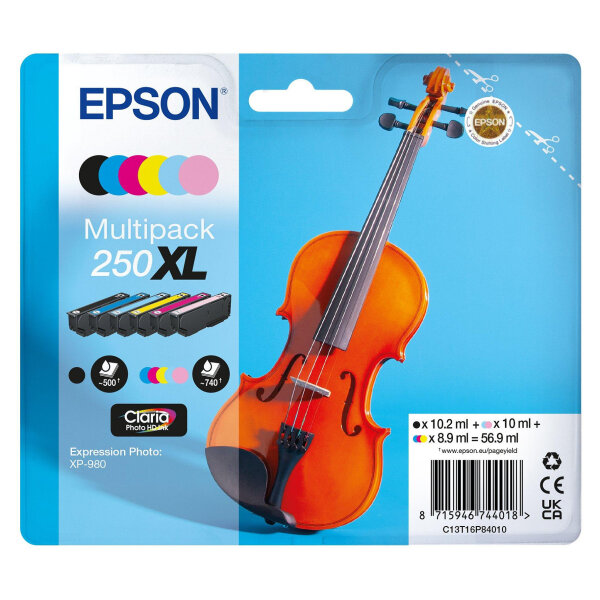 Epson Original T16P8 XL Druckerpatrone - Multipack 6 Farben C13T16P84010
