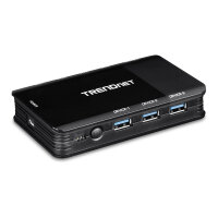 TRENDnet TK-U404 4-Port Sharing Switch 4 PC/1 User USB 3.1