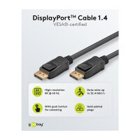 Goobay 1m DisplayPort™-Kabel 1.4, zertifiziert,...