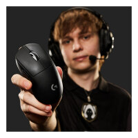 Logitech G PRO X SUPERLIGHT 2C - Maus - 5 Tasten - kabellos, kabelgebunden - 2.4 GHz, USB - Schwarz