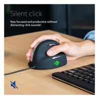 R-Go Maus HE ergonomisch rechts USB groß schw./silb retail