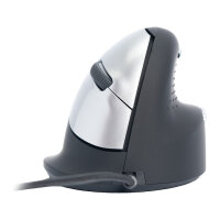 R-Go Maus HE ergonomisch rechts USB groß schw./silb...